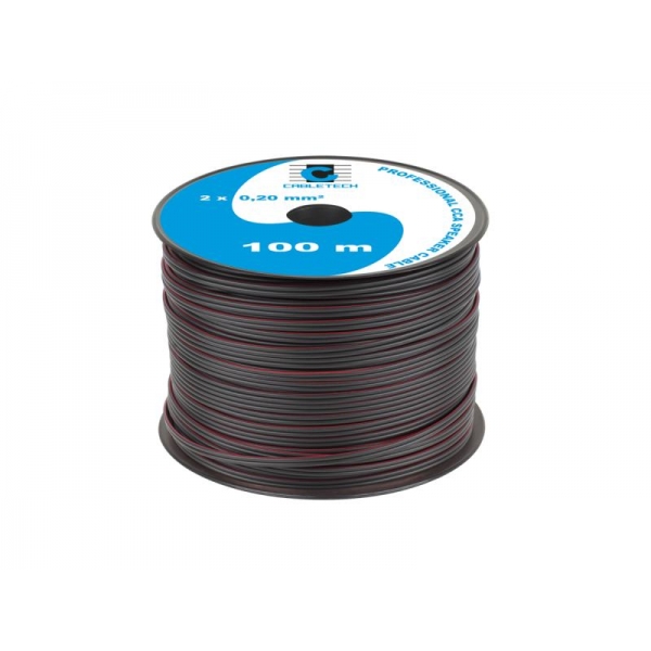 CCA reproduktorový kábel 0,20 mm čierny