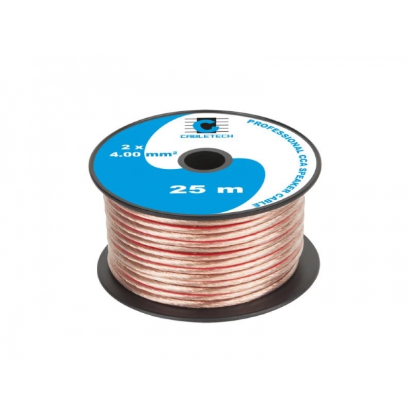 Reproduktorový kábel CCA 4,0 mm 25M