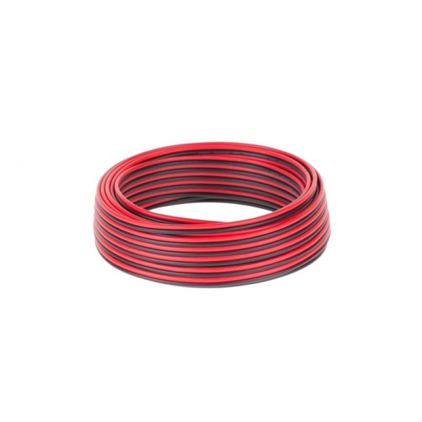 CCA reproduktorový kábel 0,75mm čierno-červený 10M