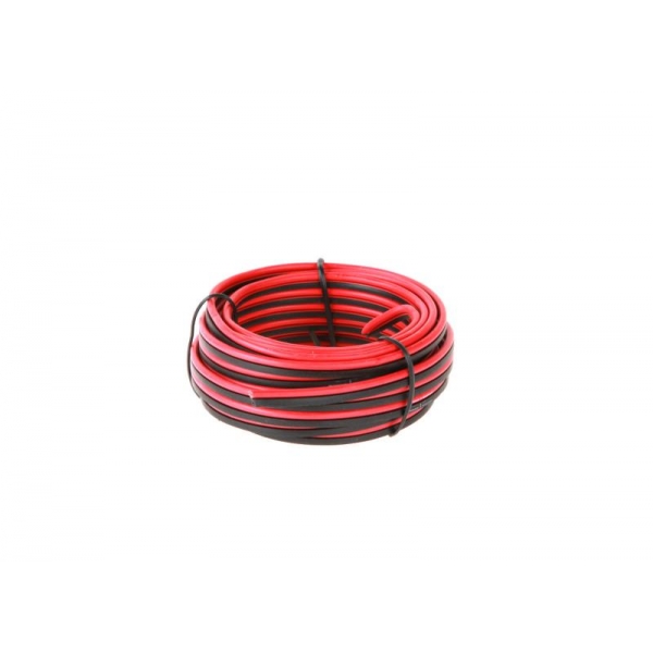 CCA reproduktorový kábel 1mm 10M červený-čierna