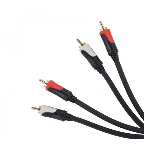 Zvukový kábel 2RCA-2RCA 1,8 m Cabletech Basic Edition