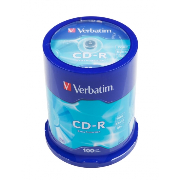 CD-R Verbatim 700MB EP 52x torta 100ks.