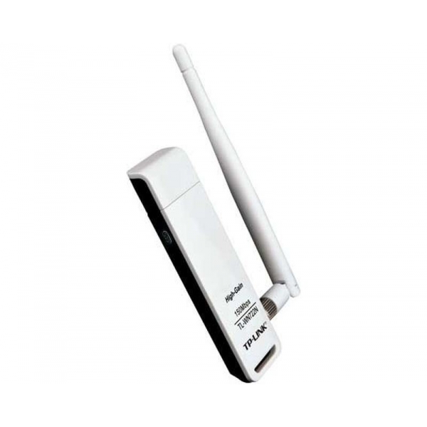 TP-LINK TL-WN722N Wi-Fi USB karta + 4dBi anténa, b / g / n, 150 Mb / s