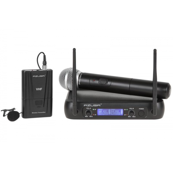 VHF mikrofón 2 kanálový WR-358LD (1 x ručný mikrofón + 1 x klip)