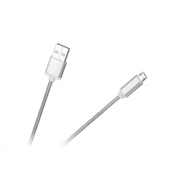 USB kábel - microUSB M-Life biely