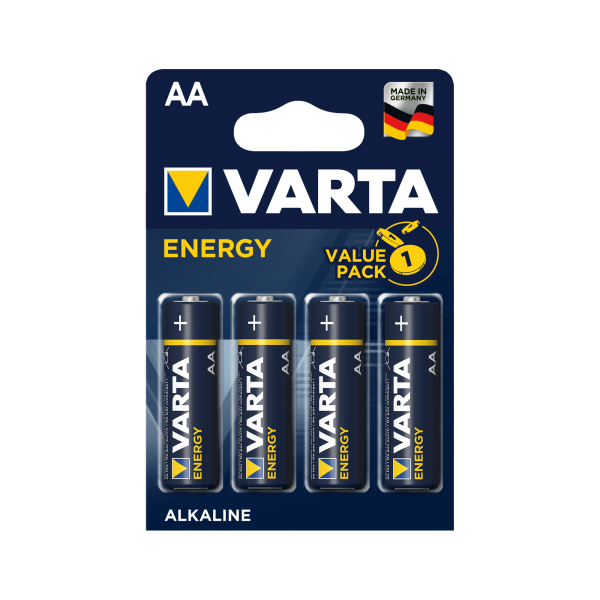 Alkalická batéria VARTA LR06 ENERGY 4 ks / bl.