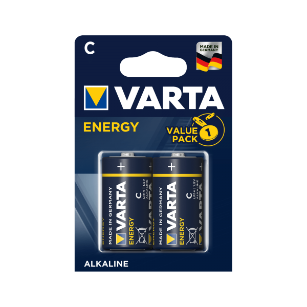 Alkalická batéria VARTA LR14 ENERGY 2 ks / bl.