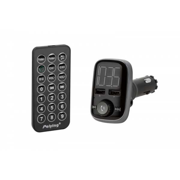 Vysielač do auta s funkciou Bluetooth (2x USB zásuvka)