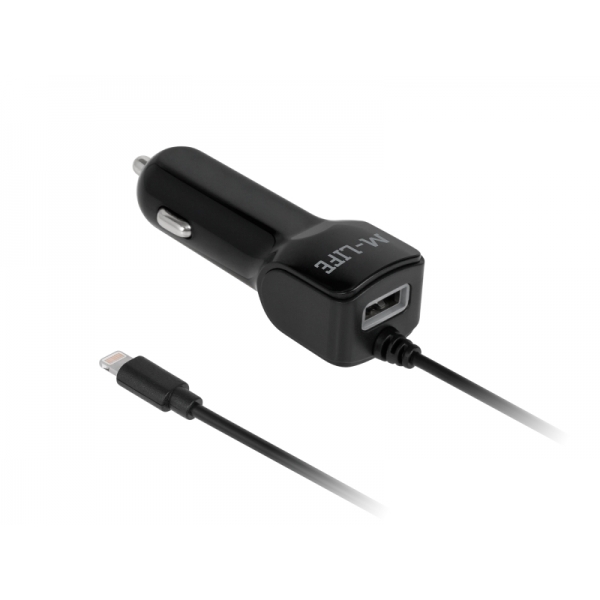 Autonabíjačka M-Life Lightning + USB 2100 mA