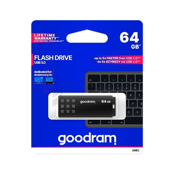 Goodram USB 3.0 64GB Black Pendrive