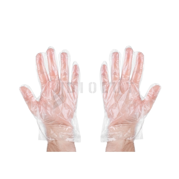 Jednorazové fóliové rukavice (šmykové) 1 sada = 100 ks.