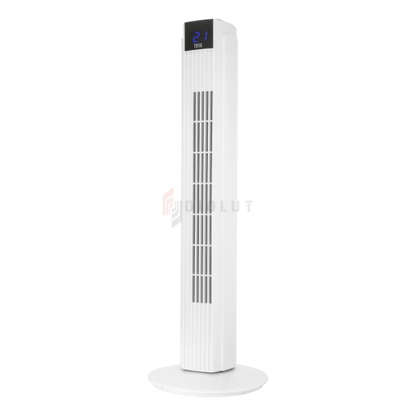 Stĺpový ventilátor ovládaný 50W diaľkovým ovládačom s LED panelom, 80cm