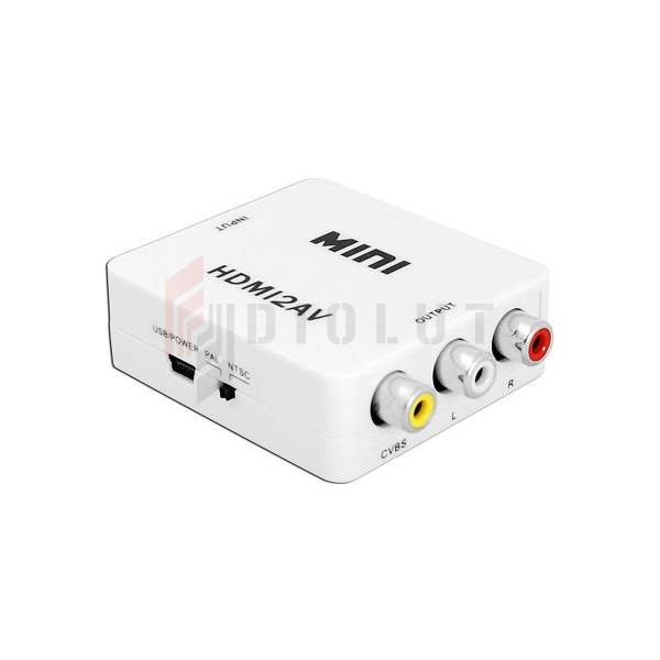 Prevodník signálu HDMI zásuvka - AV zásuvka - CHINCH CVBS + AUDIO LXHD129