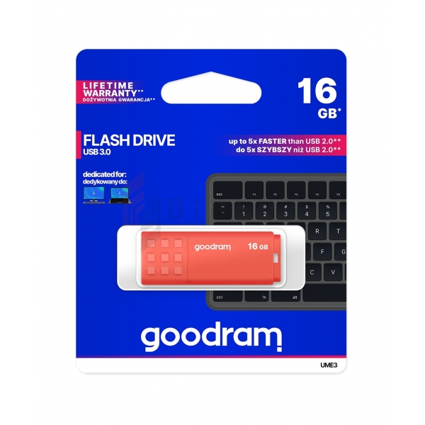 Goodram USB 3.0 Pendrive 16GB Orange