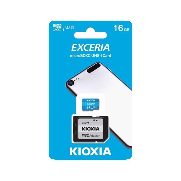 16GB pamäťová karta microSD UHS-I U1 Kioxia s adaptérom
