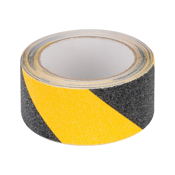 Protišmyková páska REBEL (0,75 mm x 50 mm x 5 m) čierna a žltá