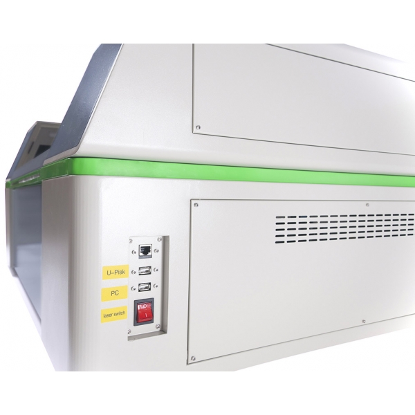 CO2 laserový ploter laserový gravírovač QT-6040N 60x40cm 100W Reci W4 Ruida