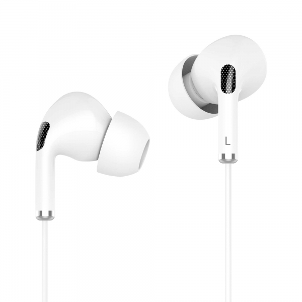Slúchadlá do uší s mikrofónom pre USB-C Kruger & Matz C1 biele