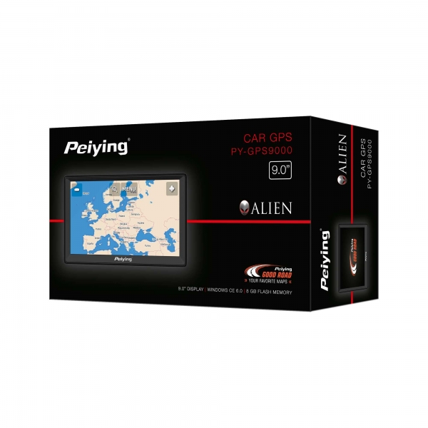 GPS navigácia Peiying Alien PY-GPS9000 + mapa EÚ