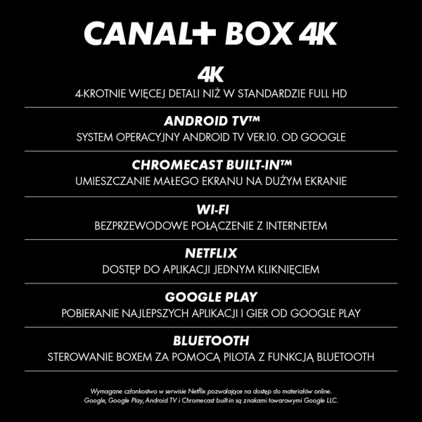 Canal+ BOX 4k s AndroidBoxom a TV balíkom