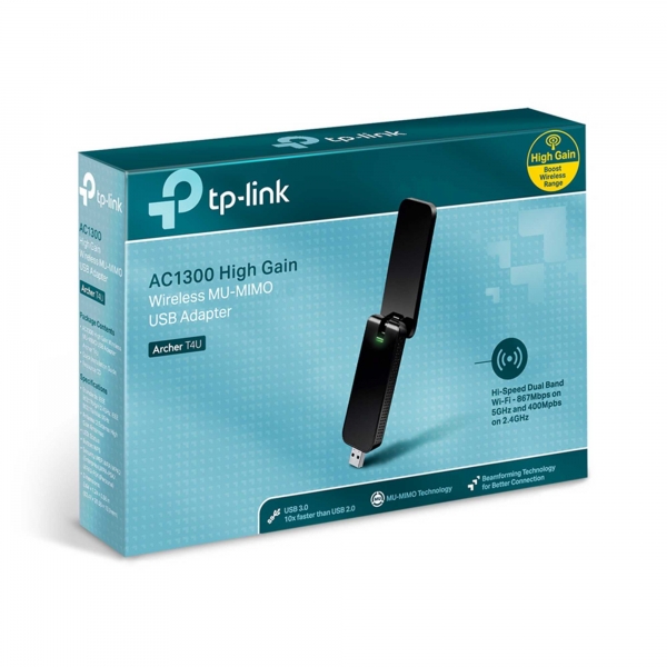 Dvojpásmový bezdrôtový sieťový adaptér USB TP-Link, AC1300 TL-ARCHER T4U
