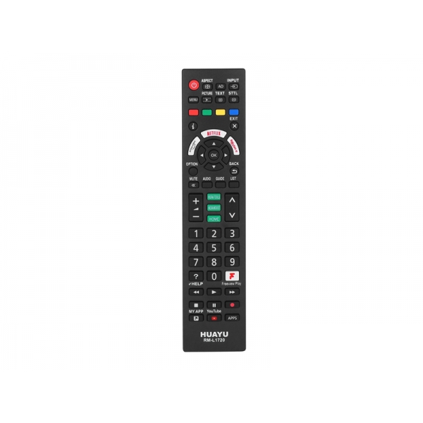Diaľkové ovládanie pre LCD TV Panasonic RM-L1720 NETFLIX, YOUTUBE, RAKUTEN, PRIME VIDEO