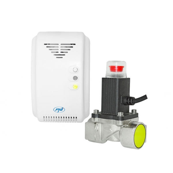 Plynový senzor a solenoidový ventil PNI-SH200 Safe House 200 (3/4 palcový plynový solenoidový ventil)