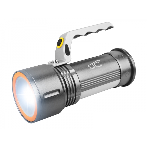 PS Ručný T6 LED vyhľadávací svetlomet ALU ZOOM + biele / červené svetlo, 200m.