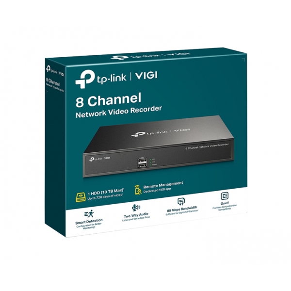 Osemkanálový sieťový videorekordér VIGI NVR1008H