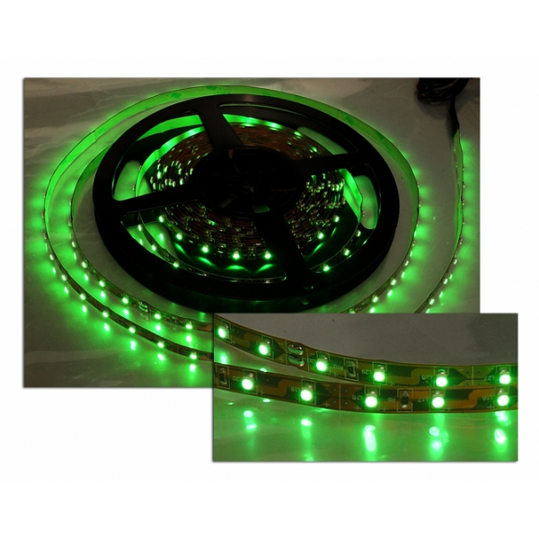 PS LED šnúra 5 m LTC zelená, 300 LED.