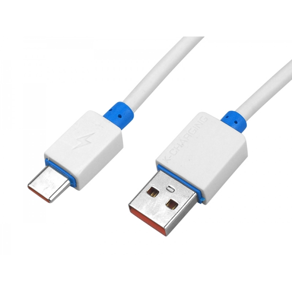 Kábel USB typu C 3 m biely