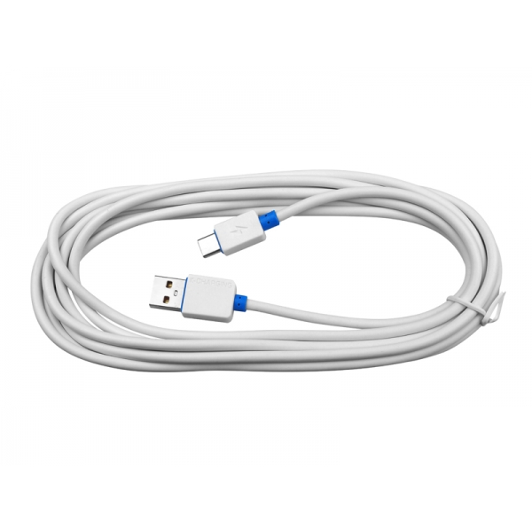 Kábel USB typu C 3 m biely