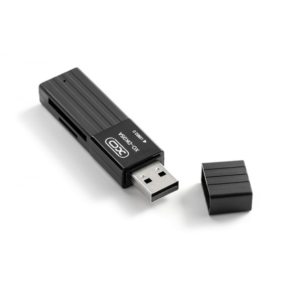 Čítačka kariet XO 2v1 DK05A USB 2.0 čierna