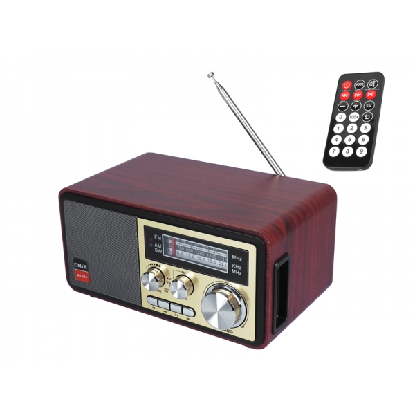 RETRO prenosné rádio MK-623 bluetooth,USB, TF,AUX ,vstavaná batéria,zlatá