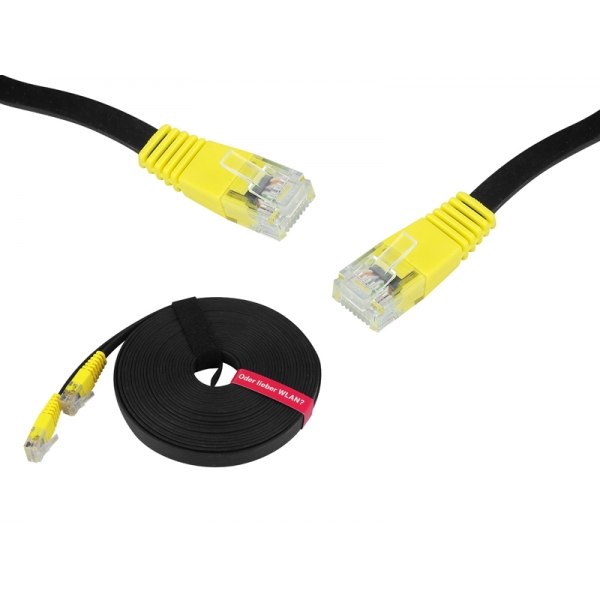 Sieťový počítačový kábel 1:1 8p8c cat.5 10m ultra tenký 5/1mm silikón  (patchcord)