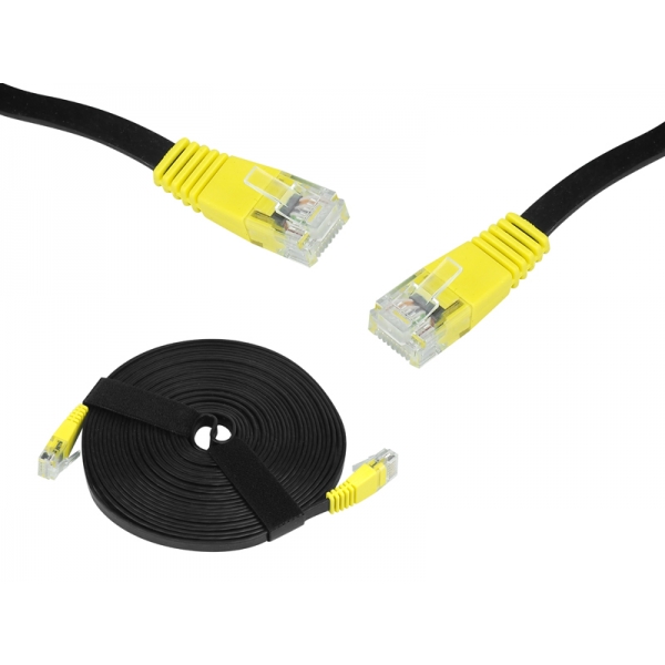 Sieťový počítačový kábel 1:1 8p8c cat.5 5m ultra tenký 5/1mm silikón  (patchcord)