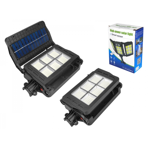 Solárna lampa W785-6 18x25 LED SMD , snímač pohybu a súmraku,diaľkové ovládanie, nastaviteľná