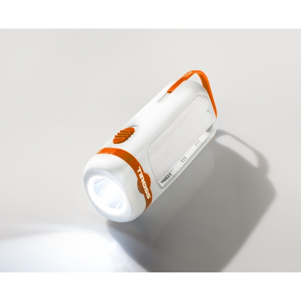 Ručná baterka TS-2207 1-LED 1W 70lm+10-LED SMD 90lm 2xAA,oranžová
