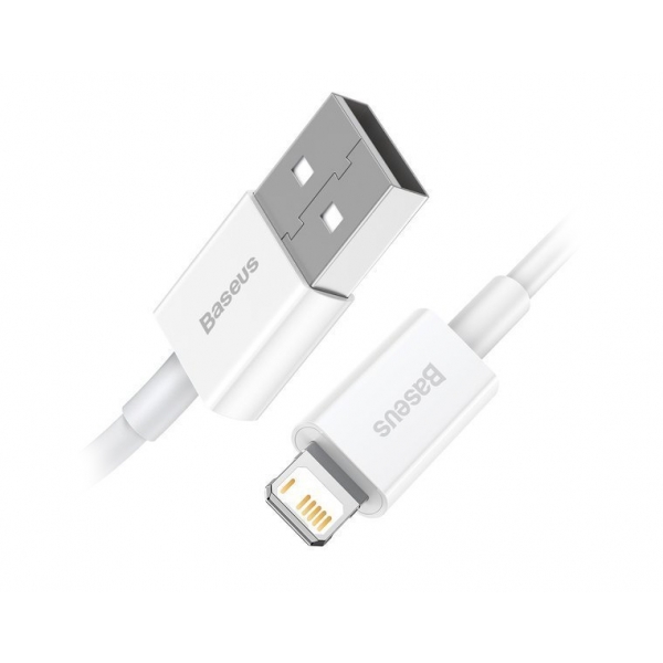 Kábel Baseus Superior USB - Lightning 0,25 m 2,4 A biely
