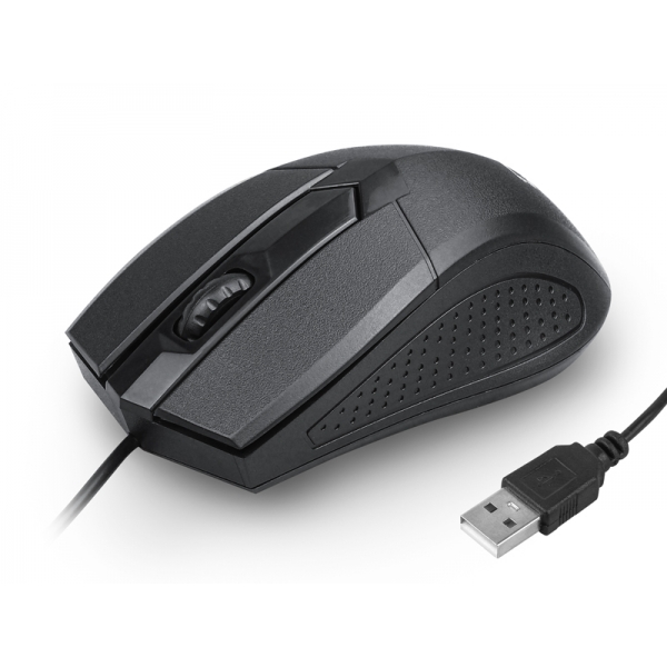 Počítačová myš LTC, drôtová, čierna