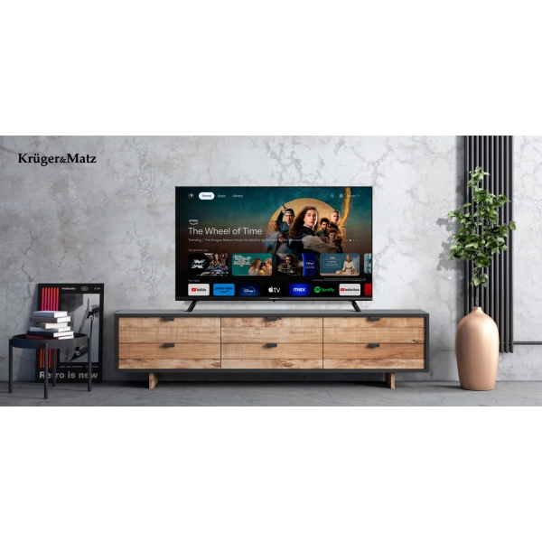 Kruger&Matz 50" UHD Google TV DVB-T2/T/C H.265 HEVC TV