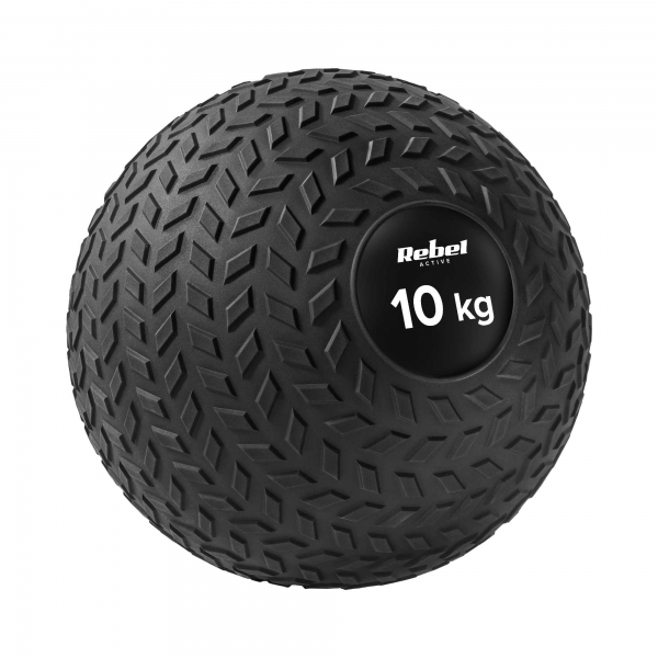 Malý medicinbal na rehabilitačné cvičenie Slam Ball 23cm 10kg, REBEL ACTIVE