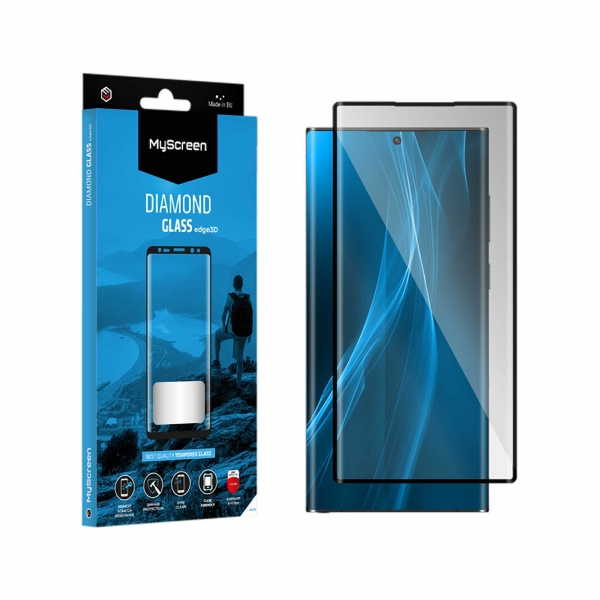 Ochranné sklo MyScreen DIAMOND GLASS edge3D čierne Samsung Galaxy S22 Ultra