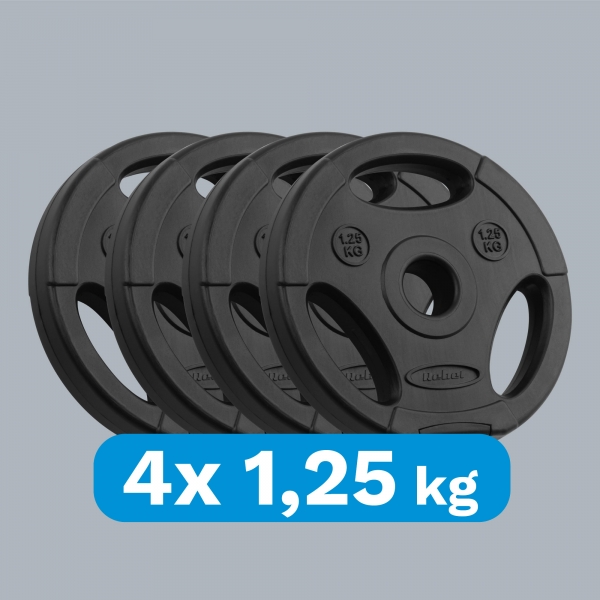 Sada bitúmenových závaží 4x1,25kg, otvor 31mm, doska s úchytmi, REBEL ACTIVE