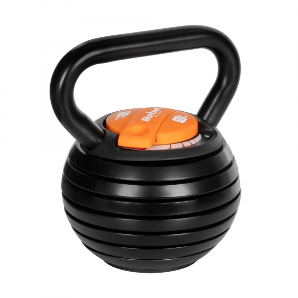 Automatický nastaviteľný liatinový kettlebell 18kg, REBEL ACTIVE