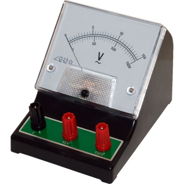 Analógový voltmeter. školský ACV-1 15V-150V AC