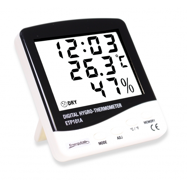 Termohygrometer a izbové hodiny ETP101A