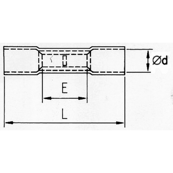 KLTR Teplom zmrštiteľný konektor 0,5-1,5mm2 červený 100ks