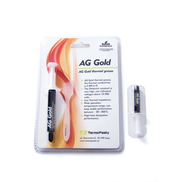 Tepelne vodivá pasta AG Gold> 2,8W / mk 1g