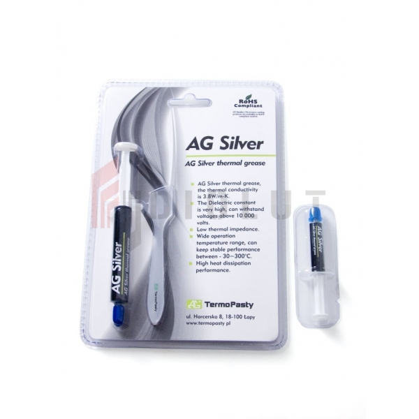 Tepelne vodivá pasta AG Silver> 3,8W / mk 1g